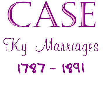 Case marriages in Kentucky